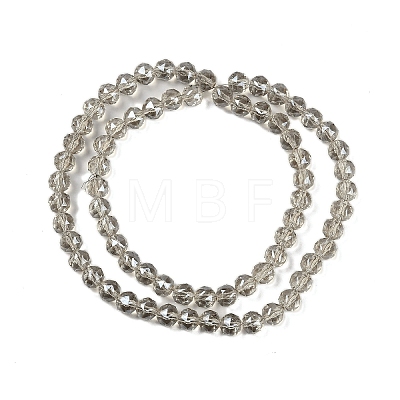 Transparent Electroplate Glass Beads Strands EGLA-N002-34C-M01-1