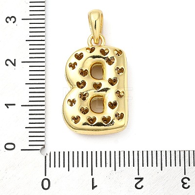 Brass Micro Pave Cubic Zirconia Pendants KK-E061-03G-02-1