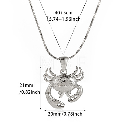 Summer Beach 304 Stainless Steel Pendant Necklaces WG63A68-02-1