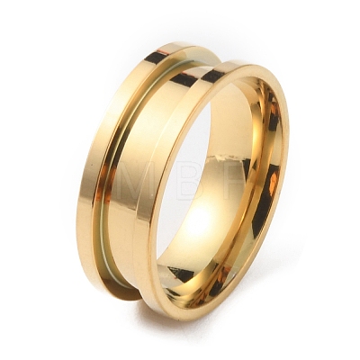 201 Stainless Steel Grooved Finger Ring RJEW-WH0004-32F-G-1