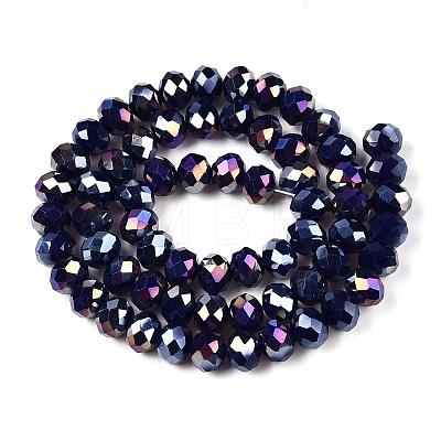 Electroplate Glass Beads Strands LS-EGLA-A044-P8mm-B07-1