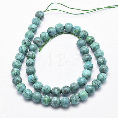 Natural Marble Beads Strands X-G-K211-8mm-A-1