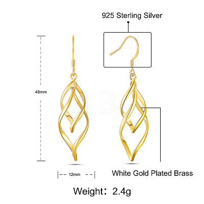 SHEGRACE Brass Dangle Earrings JE888C-1