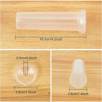 Plastic Flower Root Tube AJEW-GA0001-03-1