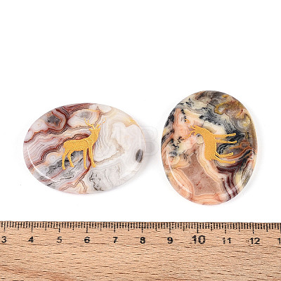 Natural Crazy Agate Cabochons G-T143-28L-1