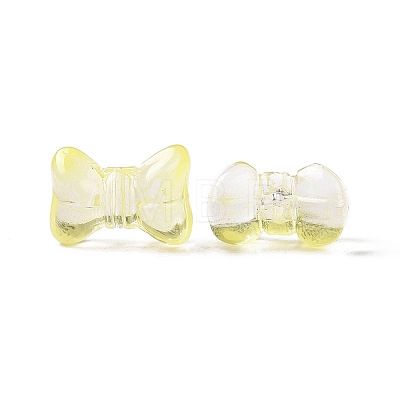 Transparent Spray Painted Glass Beads GLAA-I050-11I-1