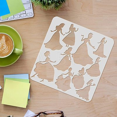 Plastic Reusable Drawing Painting Stencils Templates DIY-WH0172-355-1