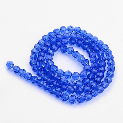 Transparent Glass Bead Strands GLAA-G013-4mm-26-1