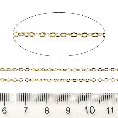 Rack Plating Brass Cable Chains CHC-M001-04G-02-1