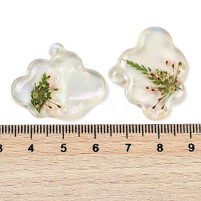 Epoxy Resin Pendants RESI-S09-01N-RS-1