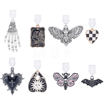 8Pcs 8 Styles PVC Mobile Dustproof Plugs HJEW-BM00042-1