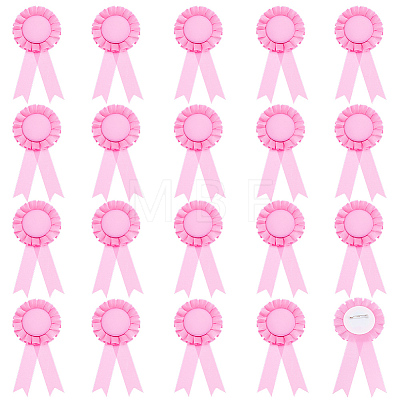 20Pcs Polyester Ribbon Brooches JEWB-CP0001-56A-1