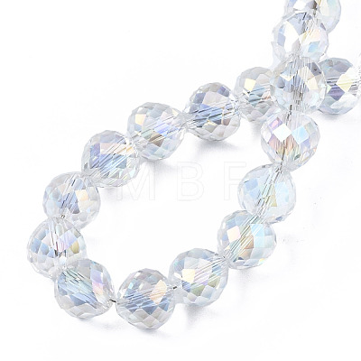 Transparent Glass Beads Strands EGLA-T008-14B-02-1
