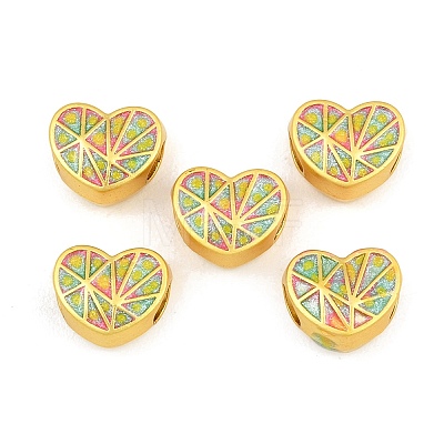 Alloy Enamel Beads ENAM-D318-01G-04-1