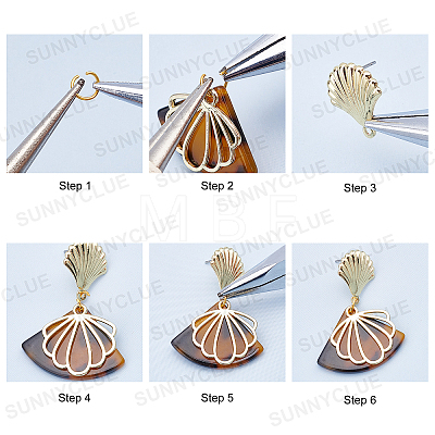 DIY Dangle Earring Making Kits DIY-SC0015-99-1