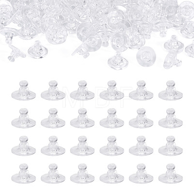 100Pcs Silicone Ear Nuts SIL-TADJ0001-11-1
