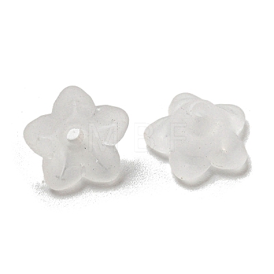 Two-tone Opaque Acrylic Bead Caps OACR-G034-07B-1