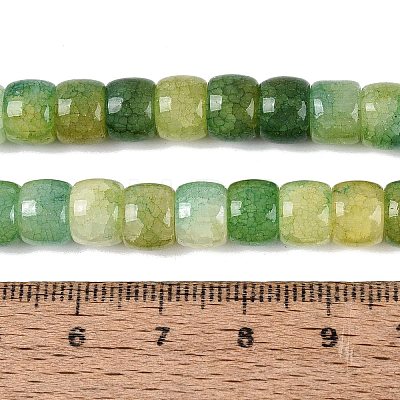 Ombre Effect Dyed Glass Beads Strands X-GLAA-Q106-05B-A04-1