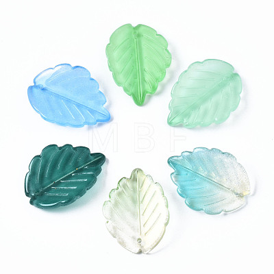 Spray Painted Glass Pendants GLAA-N042-004-1