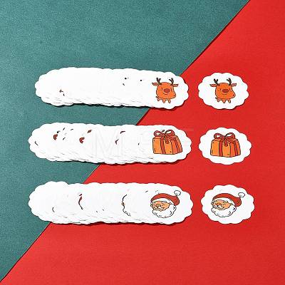 100Pcs Christmas Theme Paper Printed Gift Tags CDIS-FS0001-17-1