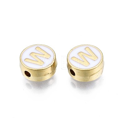 Alloy Enamel Beads ENAM-N052-006-01W-RS-1