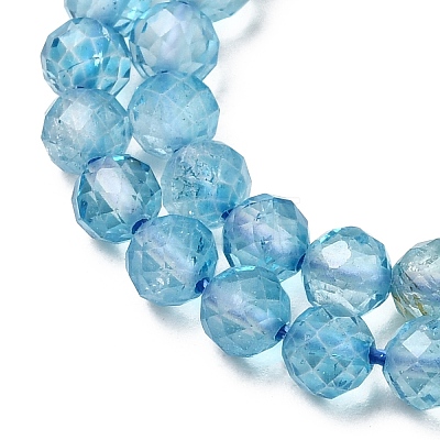 Natural & Dyed Blue Topaz Beads Strands G-B088-C05-04-1
