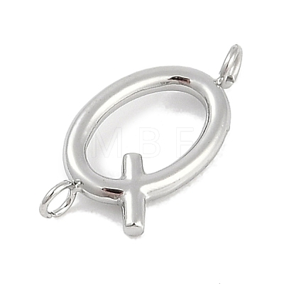 304 Stainless Steel Letter Connector Charms STAS-M108-01P-17-1