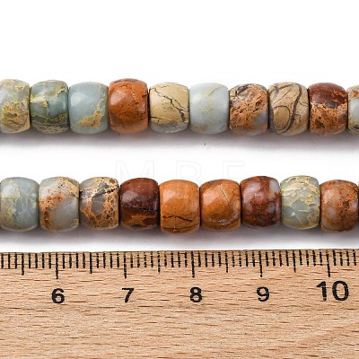 Natural Aqua Terra Jasper Beads Strands G-L624-D03-10x8mm-1