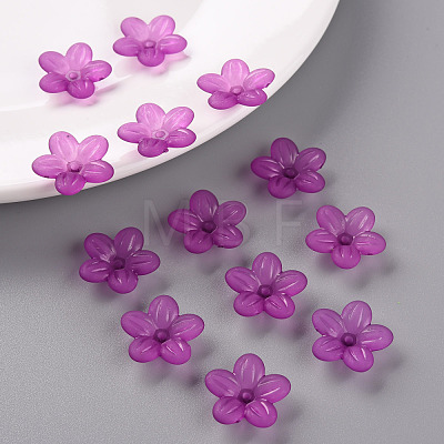 Frosted Acrylic Bead Caps MACR-S371-08A-743-1