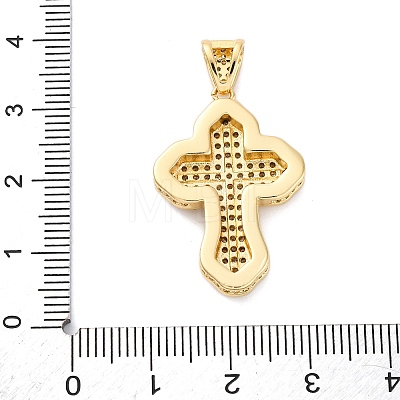 Brass Micro Pave Cubic Zirconia Pendants KK-S510-48G-01-1