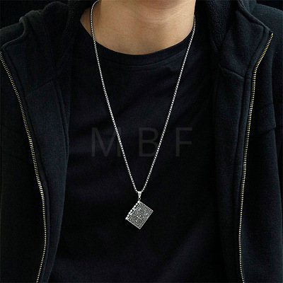 Alloy Pendant 201 Stainless Steel Chain Necklaces for Men FS-WG1D596-11-1