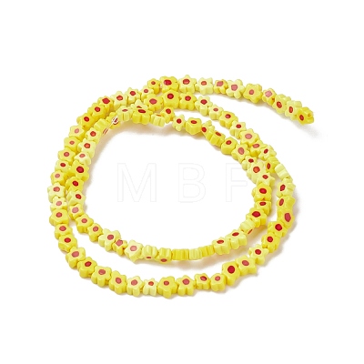 Handmade Millefiori Glass Bead Strands LAMP-J035-4mm-68-1