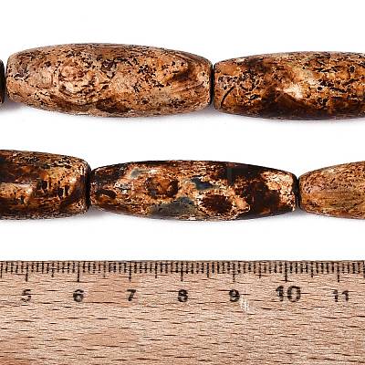 Natural Tree Bark Agate Beads Strands G-Q606-23A-1