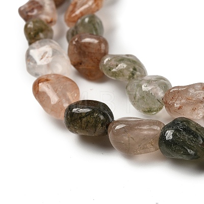 Natural Rutilated Quartz Beads Strands G-P497-01E-08A-1