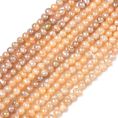 Natural Cultured Freshwater Pearl Beads Strands PEAR-L034-09B-1