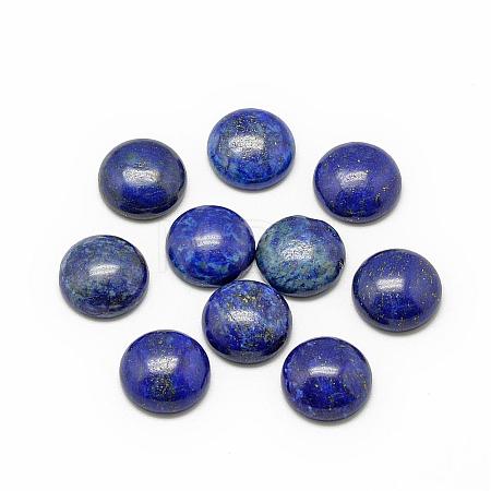 Natural Lapis Lazuli Cabochons G-R416-6mm-33-1