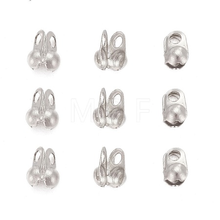 Tarnish Resistant 304 Stainless Steel Bead Tips STAS-R063-19-1