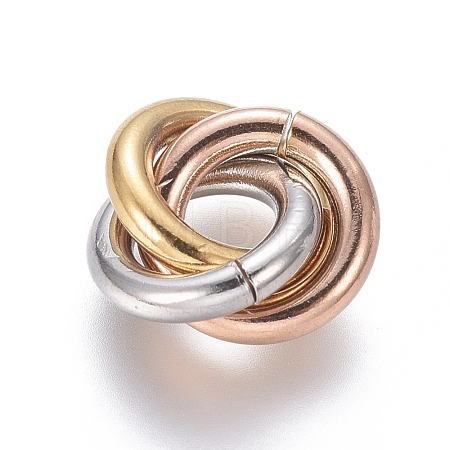 Ion Plating(IP) 304 Stainless Steel Linking Rings STAS-L239-01C-MC-1