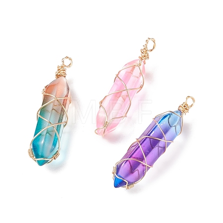 Glass Pendants PALLOY-JF01741-01-1