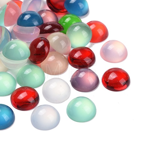 Translucent Resin Cabochons RESI-MSMC006-07-1