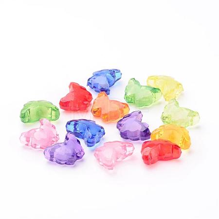 Transparent Acrylic Beads X-TACR-S102-M-1