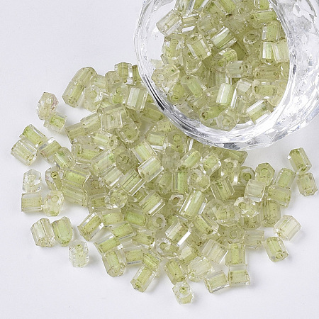 6/0 Two Cut Glass Seed Beads SEED-S033-09B-01-1