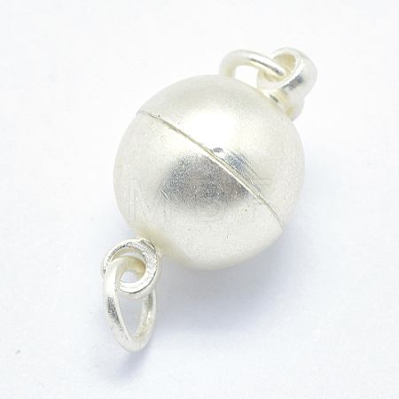 Brass Magnetic Clasps with Loops KK-K176-01S-1