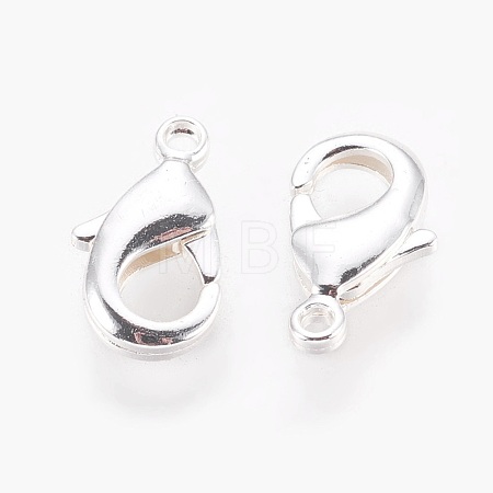 Brass Lobster Claw Clasps KK-S314-42S-1
