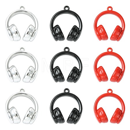 12Pcs 3 Colors Opaque Acrylic Pendants SACR-FS0001-52-1