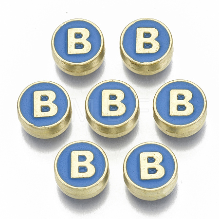 Alloy Enamel Beads ENAM-S122-028B-NR-1