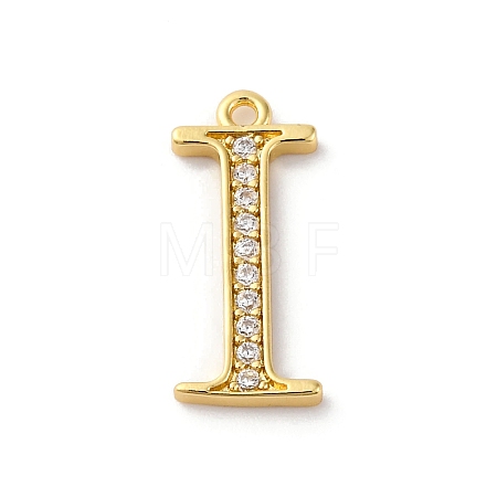Rack Plating Brass Micro Pave Cubic Zirconia Pendant KK-H449-76G-03-1