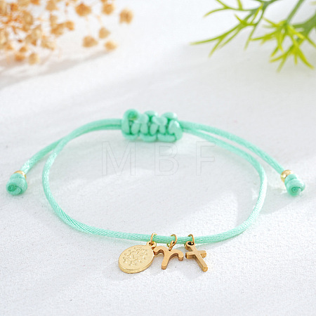 Brass Constellation Cross Charm Bracelets IC8656-3-1