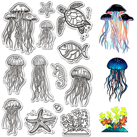 Plastic Stamps DIY-WH20018-0243-1