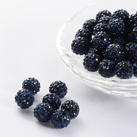 Pave Disco Ball Beads RB-A130-10mm-7-1